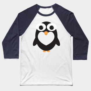 Cute penguin design with white heart Baseball T-Shirt